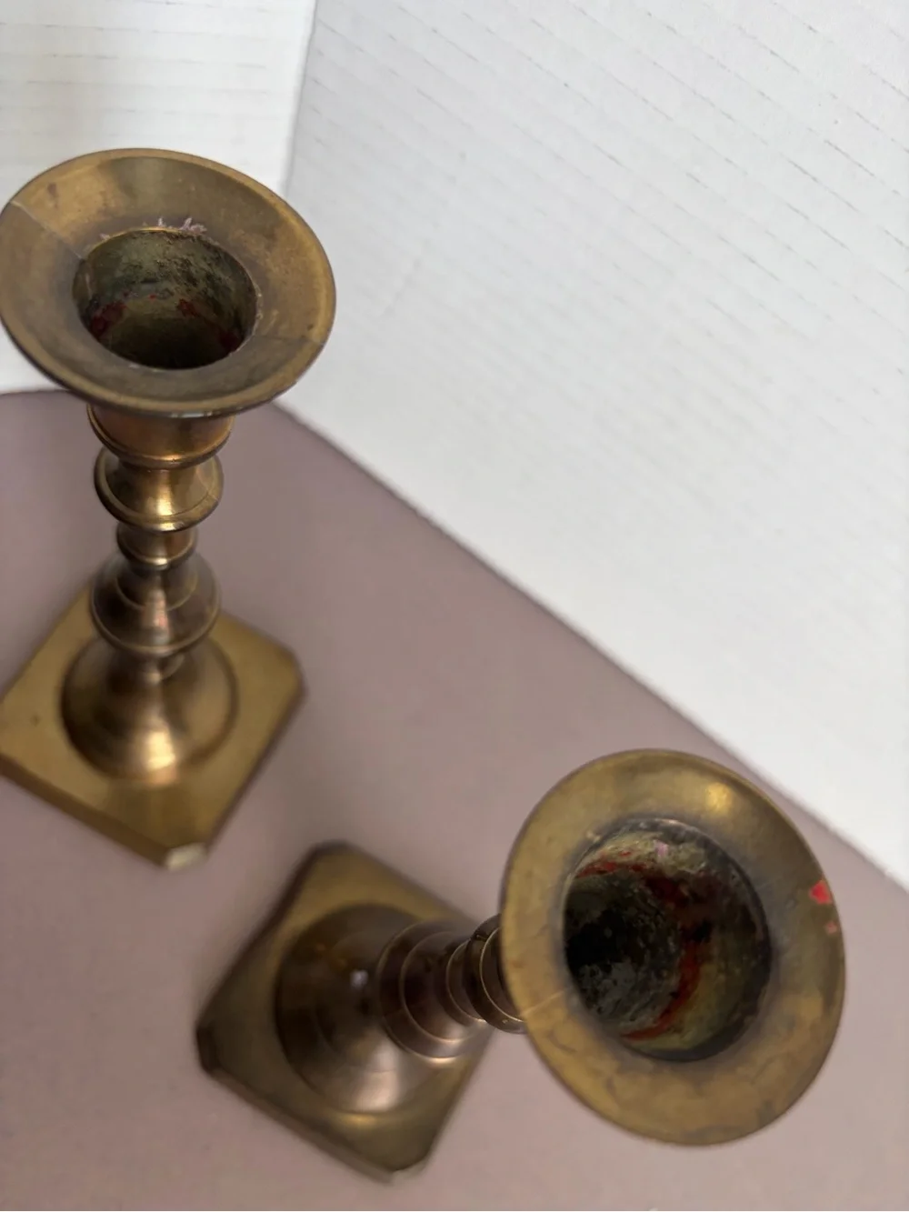 Brass Candlestick Pair - Classic Brass Home Accent